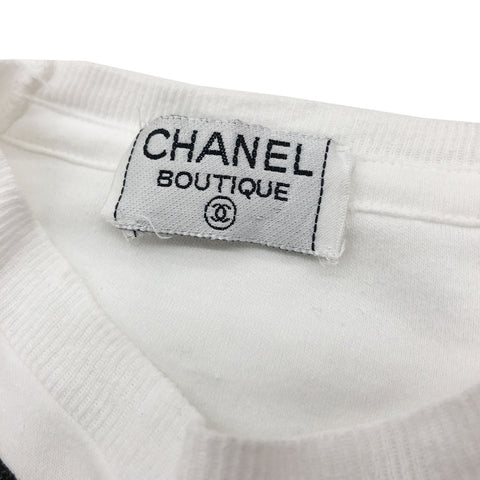 シャネル CHANEL リボン ココマーク 半袖Ｔシャツ ホワイト eit0369P11202