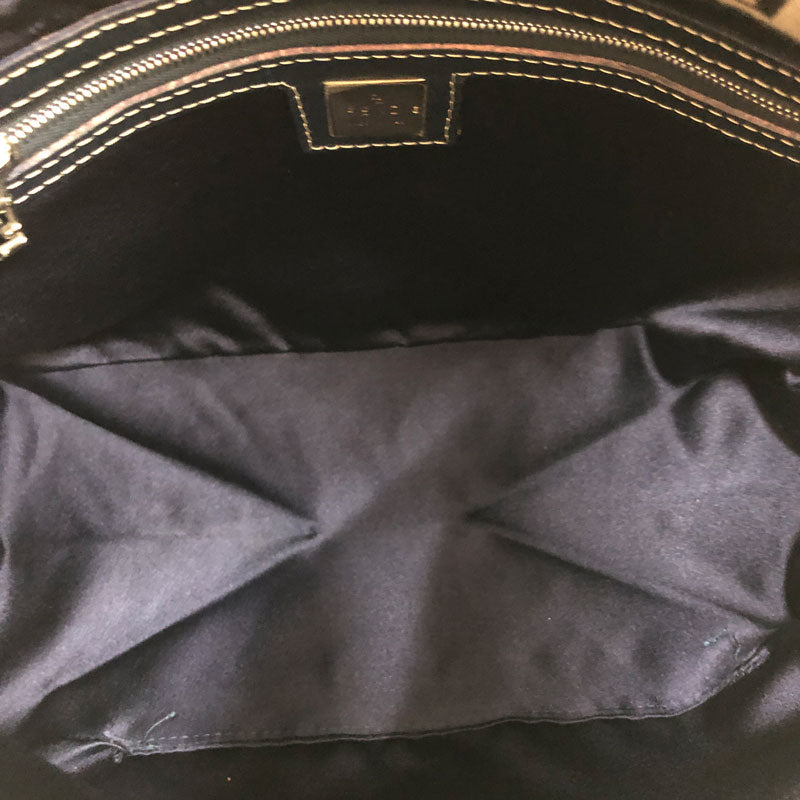 Fendi FENDI Zucchino Enamel Mam Bucket Handbag Beige P13231 – NUIR