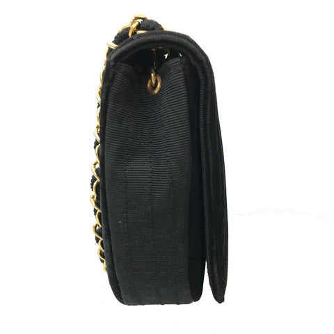 Chanel Chanel Coco Mark Turn Turn Lock Chain Sac à bandoulière Velour noir EIT0160C2563