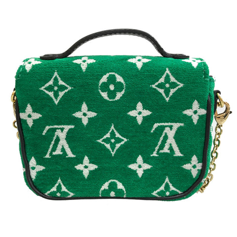 Louis Vuitton Leather Monogram Shoulder Bag Green