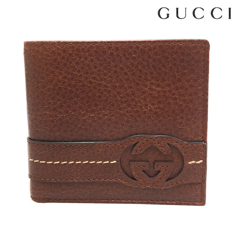Gucci Gucci -Logo Klappbrieftasche Braun P11403