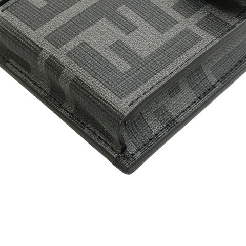 Fendi Fendi Zukka Pattern PVC Leather noir P11530