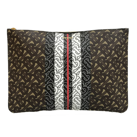 Burberry B Muster Clutch Bag Leder Multicolor P11532