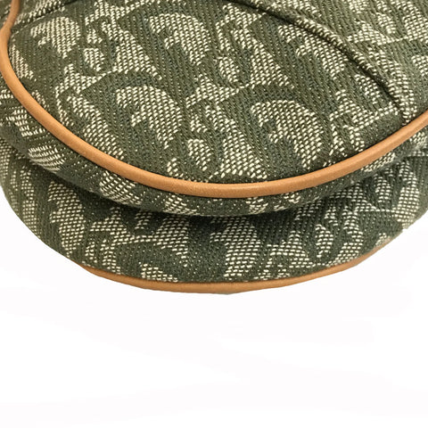 Christian-Dior-Trotter-Saddle-Bag-Shoulder-Bag-Canvas-Green – dct