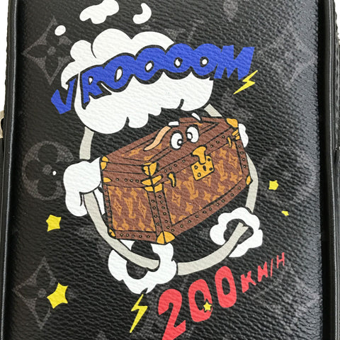 ルイ・ヴィトン LOUIS VUITTON ダヌーヴPPM トランクプリント エクリプス M45928 ショルダーバッグ マルチカラー WS3709