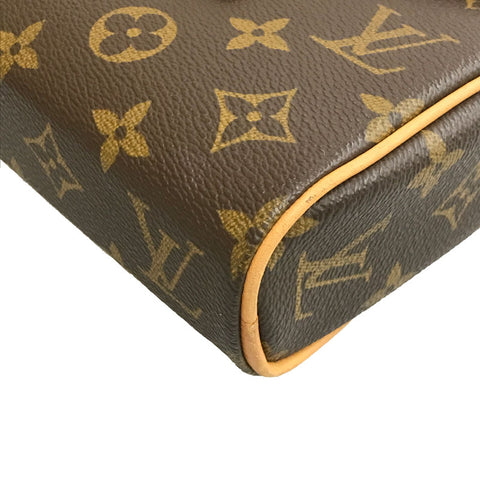 LOUIS VUITTON Louis Vuitton Handbag Monogram Canvas Sonatine M51902 Brown  Red Ladies
