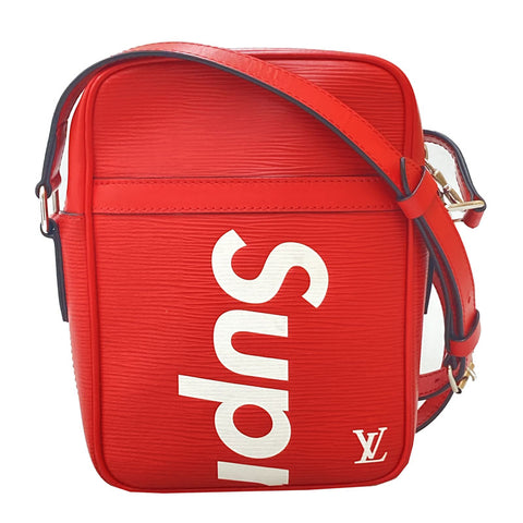 路易威登(Louis Vuitton)路易斯·威登(Louis Vuitton)Supreme Epi Danoom合作肩带皮革红色P12367
