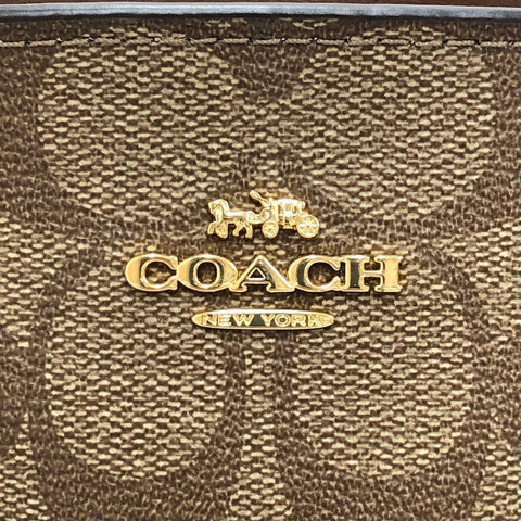 コーチ COACH ミニ セージ キャリーオール 2WAY ハンド チェーン ショルダーバッグ レザー ブラウン T0019