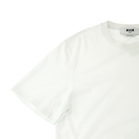 MSGM logo short sleeve T -shirt White P10403