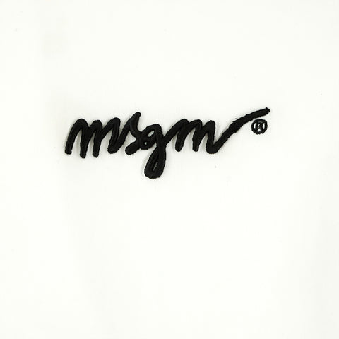 MSGM Logo à manches courtes T -Shirt blanc P10403