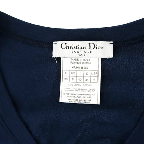 クリスチャンディオール Christian Dior ロゴ ハート プリント 半袖Ｔシャツ ネイビー P10404