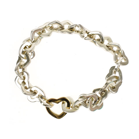 Tiffany Tiffany & Co. Heart 925 750 Bracelet Silver P10482