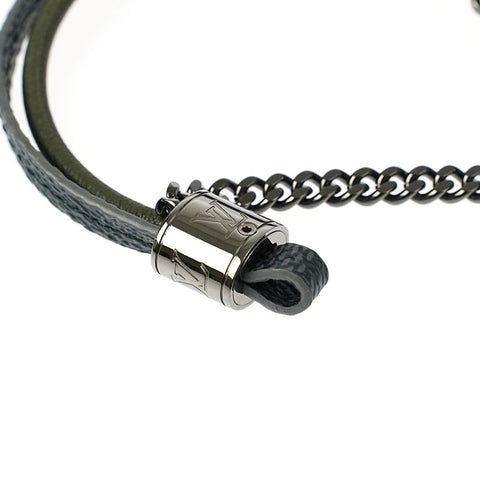 Louis Vuitton Louis Vuitton Graphit Chain Armband Schwarz P10687