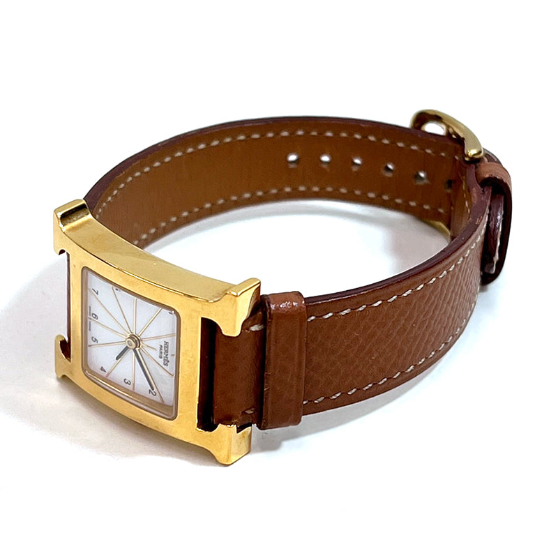 エルメス HERMES Hウォッチ HH1.201 腕時計 ゴールド