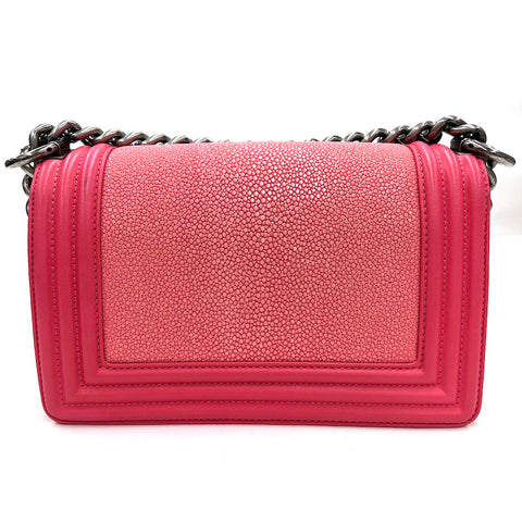 Chanel Chanel Boy Coco -Mark -Umhängetasche Leder Pink EIT0311P11081