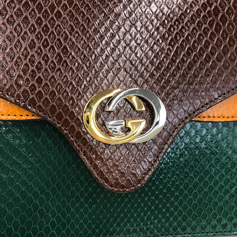 グッチ GUCCI エキゾチック ショルダーバッグ マルチカラー P11168