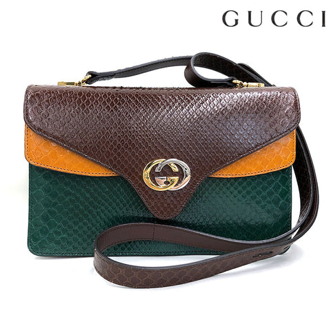 グッチ GUCCI エキゾチック ショルダーバッグ マルチカラー P11168