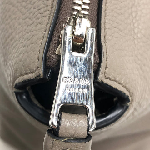 プラダ PRADA レザー 2WAY ハンドバッグ グレージュ P11558