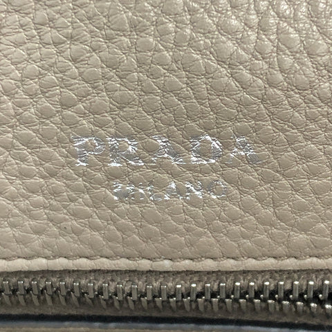 プラダ PRADA レザー 2WAY ハンドバッグ グレージュ P11558