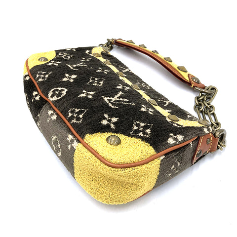 ルイ・ヴィトン LOUIS VUITTON トロンプイユ ショルダーバッグ ブラウン×イエロー eit0433P11563