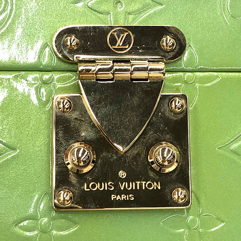 ルイ・ヴィトン LOUIS VUITTON ヴェルニ ブリーカーボックス ハンドバッグ ライトグリーン P11837