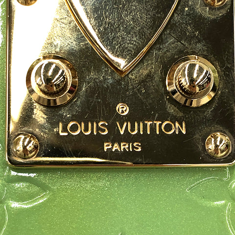 ルイ・ヴィトン LOUIS VUITTON ヴェルニ ブリーカーボックス ハンドバッグ ライトグリーン P11837