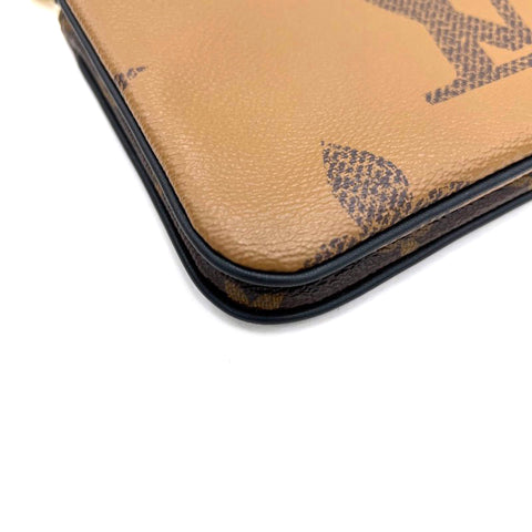 Louis Vuitton Pochette Double Zip Shoulder Bag Giant Monogram Reverse –  NUIR VINTAGE