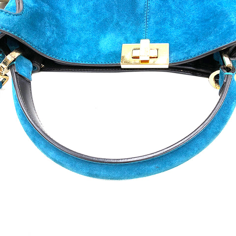 Fendi Fendi Peaker Boo Turquoise Handtasche Wildtasche Grün P11898