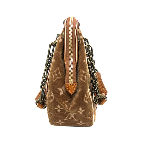 Louis Vuitton Louis Vuitton Gracey Umhängetasche Monogramm Jaguard Velvet Beige P11904