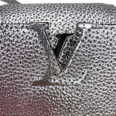 ルイ・ヴィトン LOUIS VUITTON カプシーヌ ポシェットトート ハンドバッグ シルバー P12092