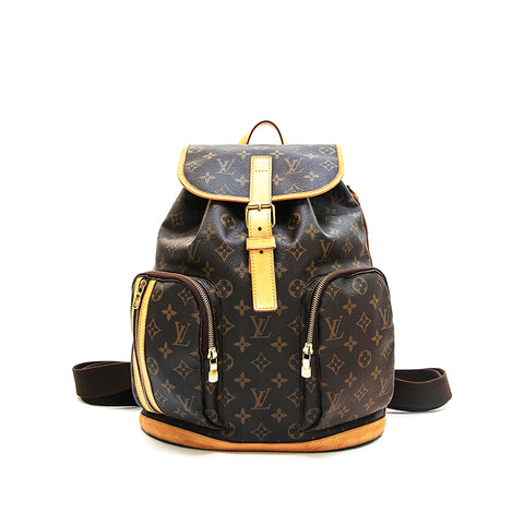 Louis Vuitton LOUIS VUITTON Monogram Sac a de Bossfort Backpack Daypack Brown P12432