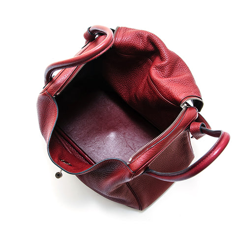 Hermes Hermes Lindy 34 Sac à bandoulière 2way □ R Vin gravé rouge P12689