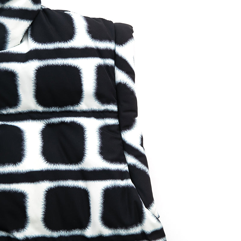 海外ブランド Chanel ダウンベスト レディース ホワイト×グレー
