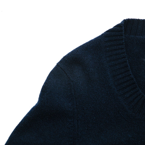 Chanel CHANEL Turn Lock Cashmere Cardigan Navy P12760