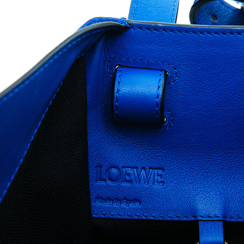 Loewe Loewe中型Hmmock 2way肩带黑色X蓝色P12762