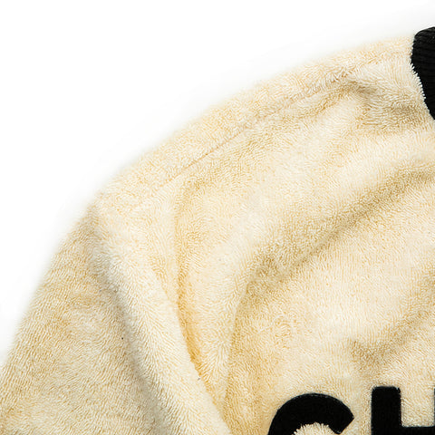 香奈儿香奈儿（Chanel Chanel）双色徽标桩毛衣米色X黑色P12778