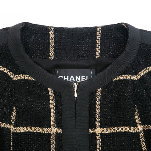 Chanel Chanel Tweed pas de veste couleur noire EIT0811p12802