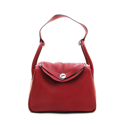 爱马仕爱马仕·林迪30 2way手提包□k雕刻红色P12805