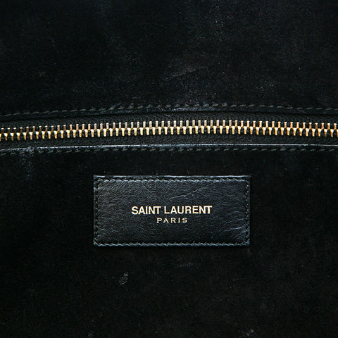 Saint Lantern Saint Laurent Paris Leather 2way Boston手提包黑色P12808