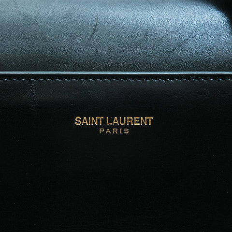 Saint Lantern Saint Laurent Paris Leather 2way Boston手提包黑色P12808