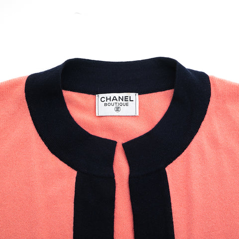 Chanel Chanel Bicamiya上衣合奏粉红色X海军EIT0828P12814