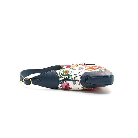 Gucci Gucci GG Flora Jackie肩袋海军P12828