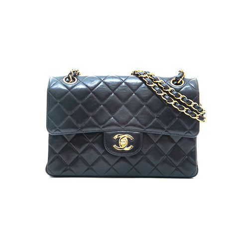 香奈儿Matelasse双面链链肩袋黑色P12848