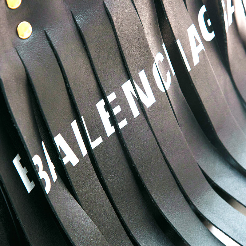 バレンシアガ BALENCIAGA フリンジ 2WAY ハンドバッグ ブラック P12853 