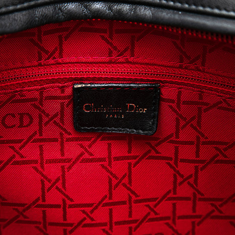 クリスチャンディオール Christian Dior レディディオール カナージュ 2way ハンドバッグ ブラック P12912