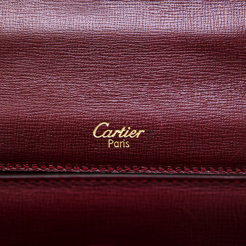 Cartier Cartier Mastline Handbag Wine Red P12914