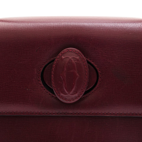 Cartier Cartier Mastline Handbag Wine Red P12914