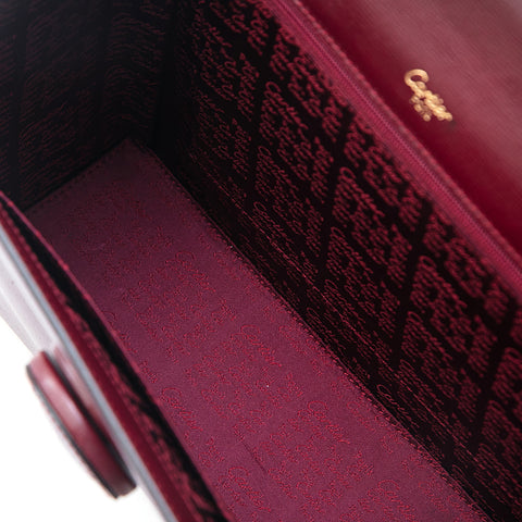 Cartier Cartier Mastline Handbag Wine Red P12914