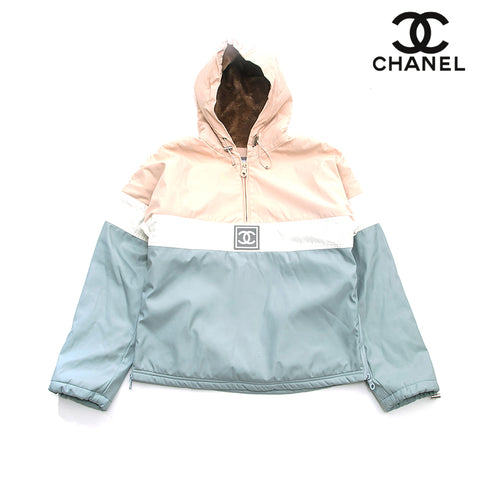Chanel Chanel Sportsline Bicolor Halb Zip Outer Jacket Multicolor P12919