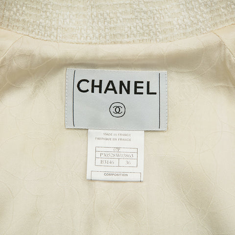 Chanel CHANEL Coco Totan Bicolor Tweed Jacket White X Blue EIT0829P12920